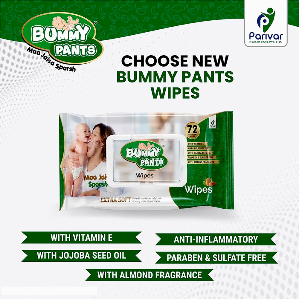 Premium Fresh Skincare Baby Wipes for Baby (72 Pieces in 1 pack) Pack of 5
