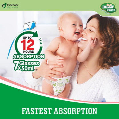 Baby Diaper in Medium size, 34 Count, 5D Core, Anti-Rash Layer, 12Hrs Protection, 7-12kg